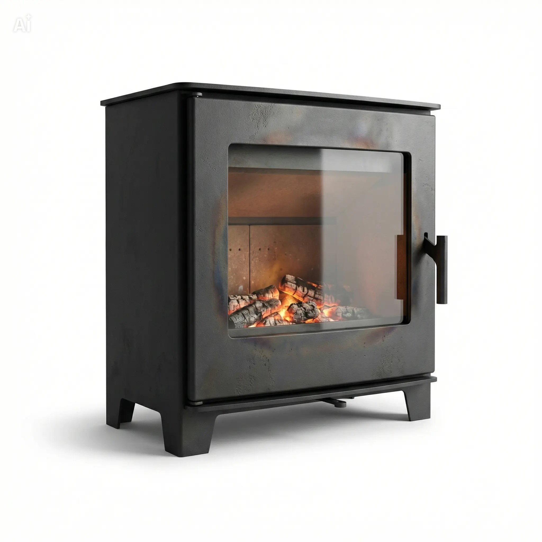 Poêle à bois compact pour petits espaces