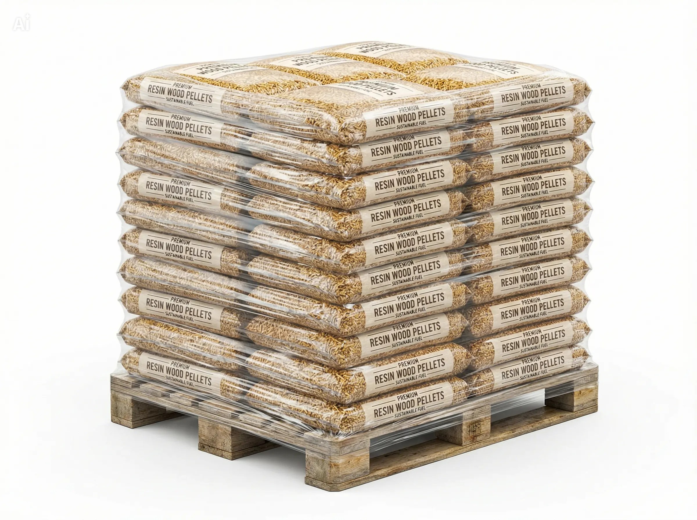 Granulés résineux chauffage rapide – Palette de 70 sacs de 15 kg (1 050 kg)